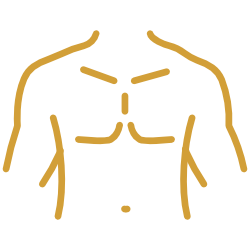 Male chest procedures icon